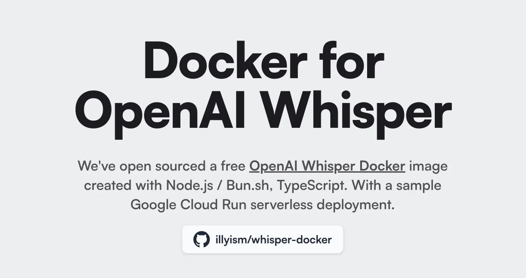 OpenAI Whisper API
